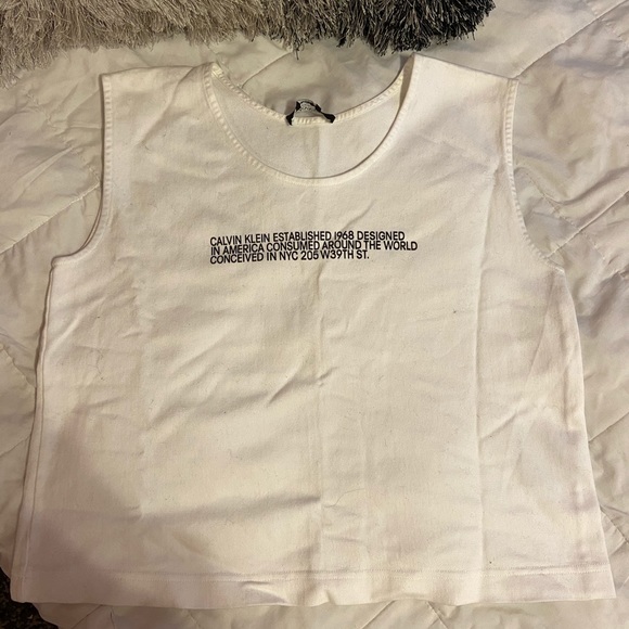 Calvin Klein white tee - Picture 1 of 2